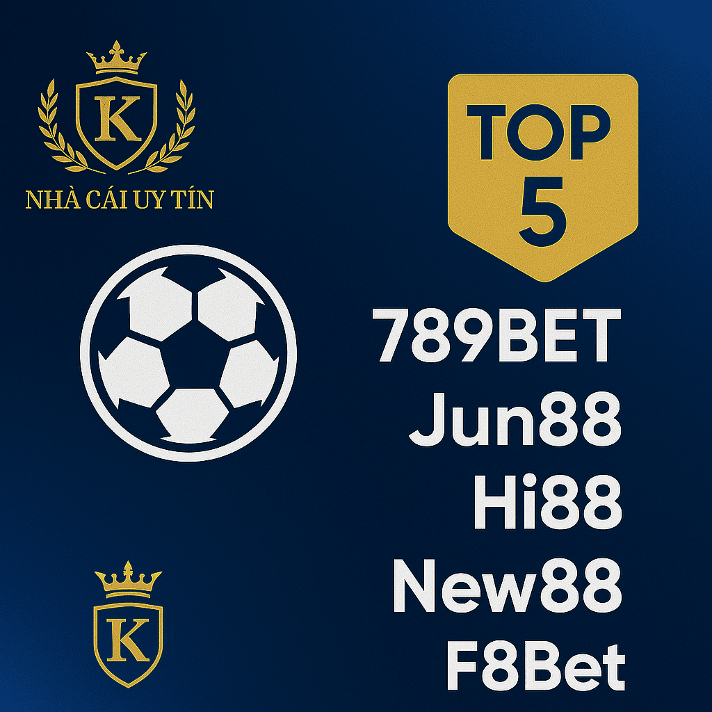 Top 5 nhà cái cá cược thể thao uy tín 2025 789BET, Jun88, Hi88, New88, F8Bet
