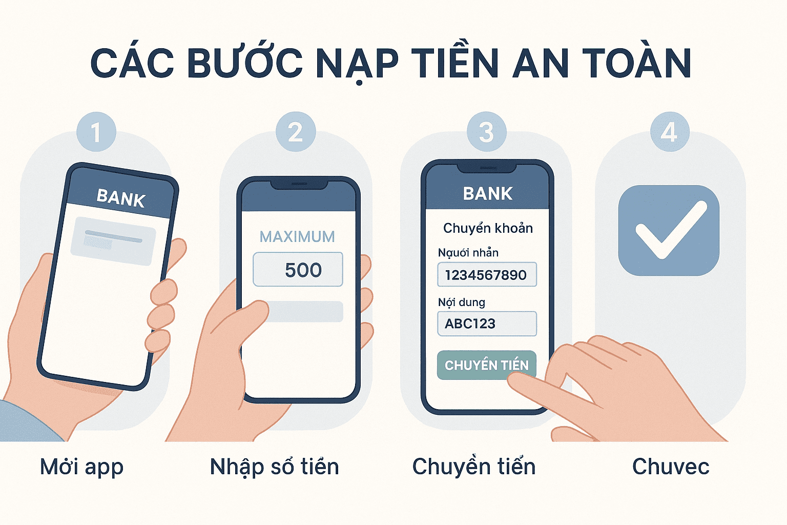 Quy trình nạp tiền an toàn